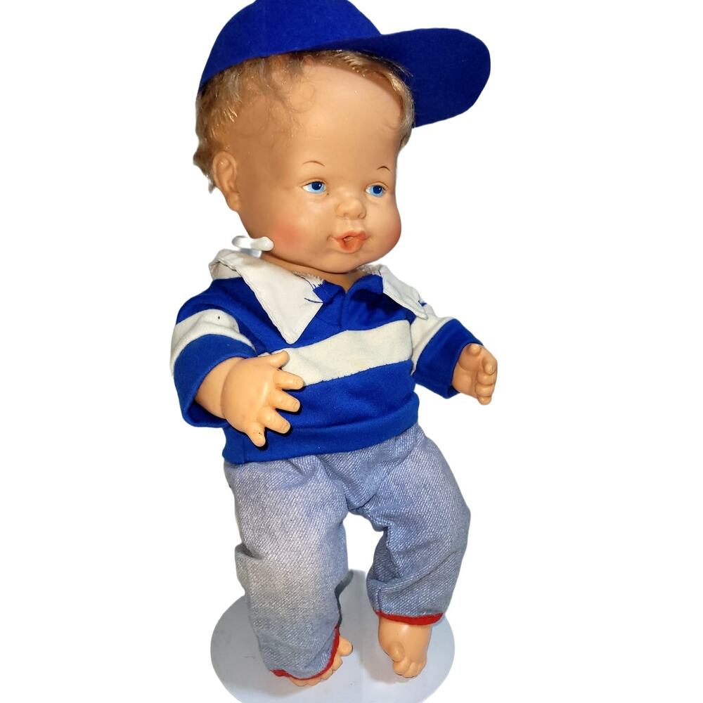 14" Vintage Anatomically Correct Baby Boy Doll Infant Newborn